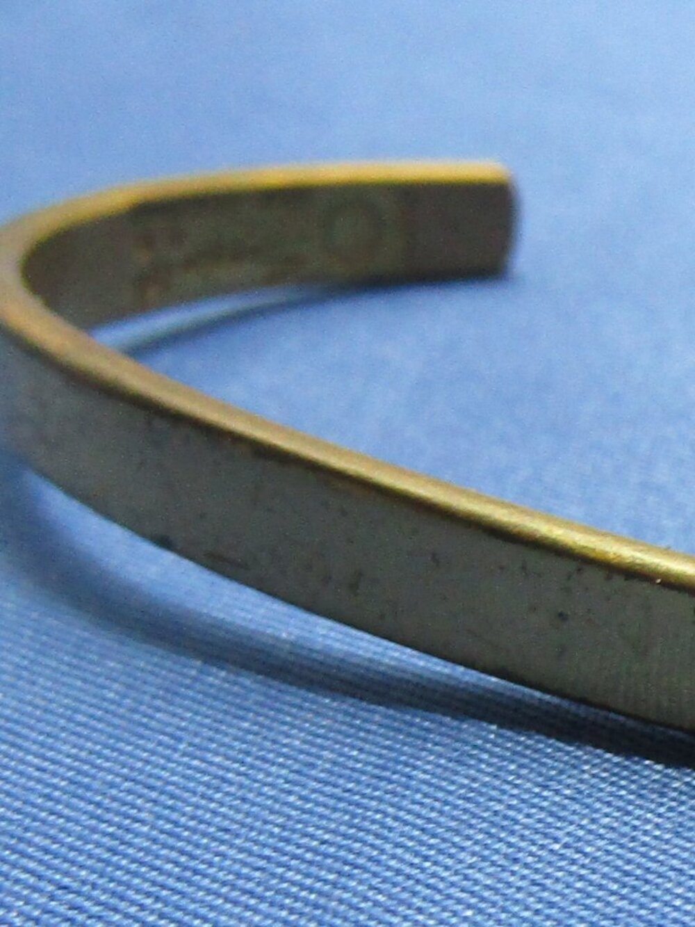 Vintage Signed Sergio Lub California Copper Cuff Bracelet Chevron Shape